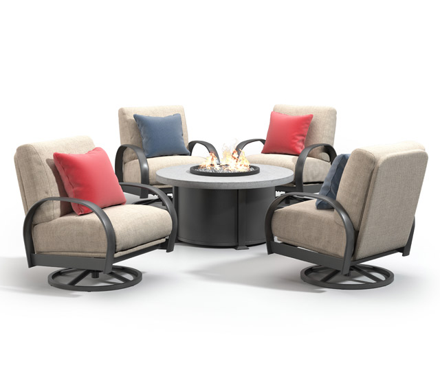 Outdoor Patio Furniture Concrete Fire Tables Homecrest Outdoor Living