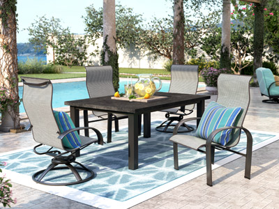 Homecrest Outdoor Living, Patio Dining Set With Fire Pit Canada